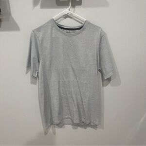 Gray Size Large Jockey Sport Athletic Short Sleeve Shirt